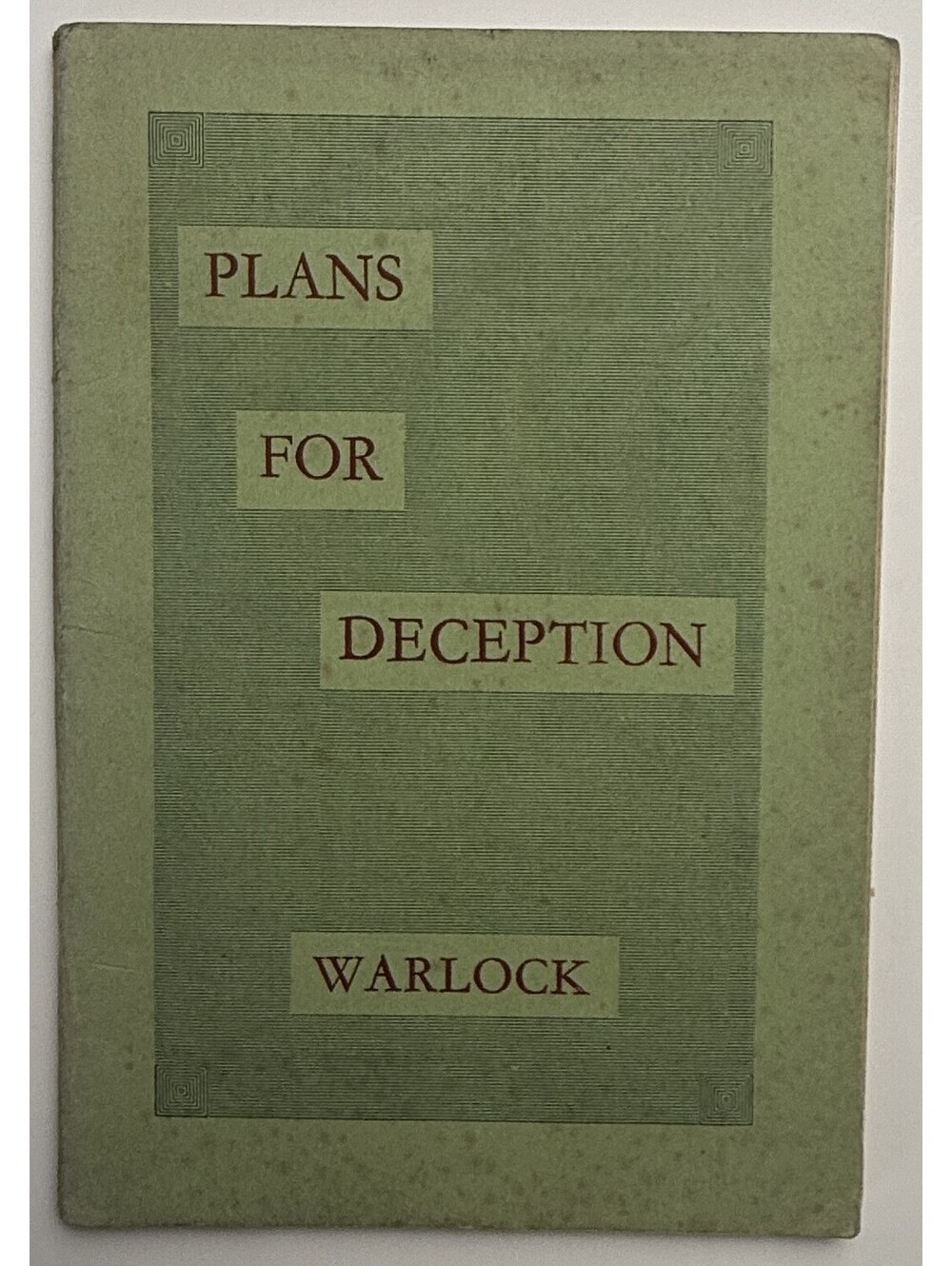 Plans for Deception Warlock Magic Tricks Illusion PB